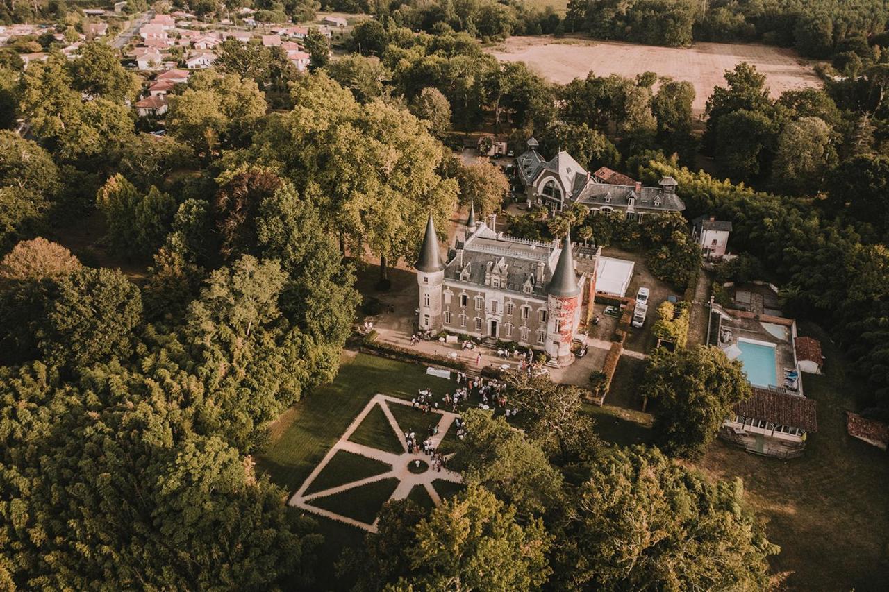 Chateau Belle Epoque - Chambres D'Hotes & Gites Linxe Exterior foto