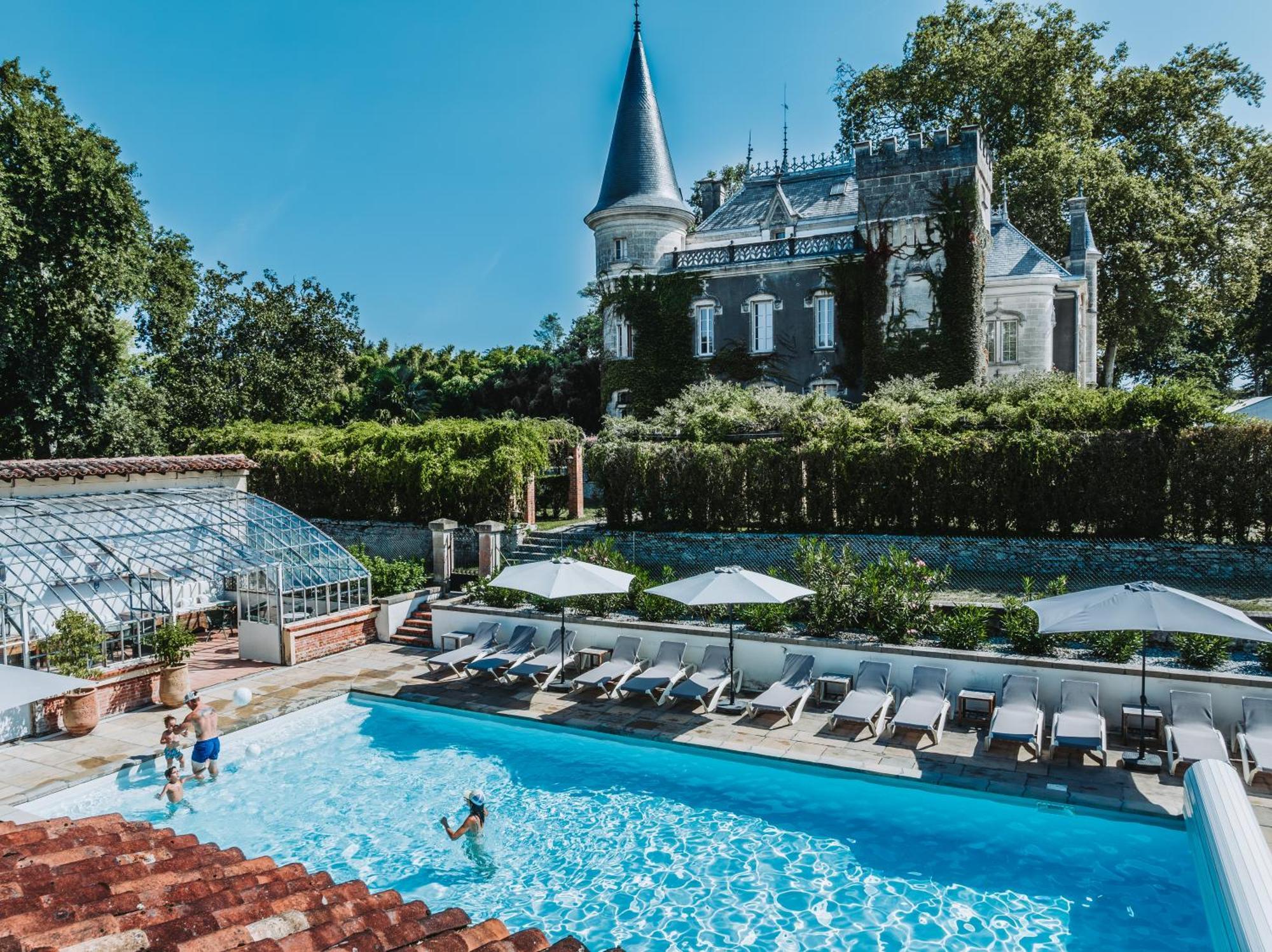 Chateau Belle Epoque - Chambres D'Hotes & Gites Linxe Exterior foto